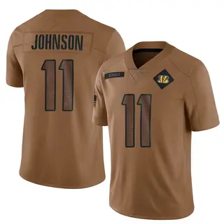 Cincinnati Bengals Youth Josh Johnson Limited 2023 Salute To Service Jersey - Brown