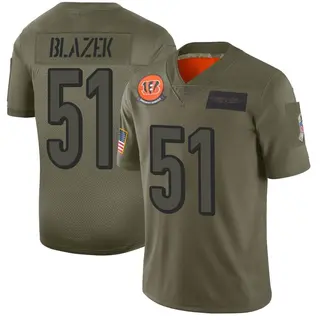 Cincinnati Bengals Youth Justin Blazek Limited 2019 Salute to Service Jersey - Camo