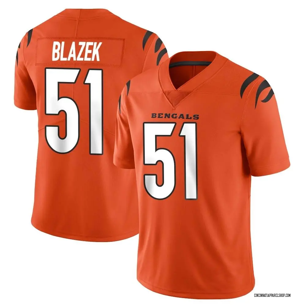 Cincinnati Bengals Youth Justin Blazek Limited Vapor Untouchable Jersey - Orange