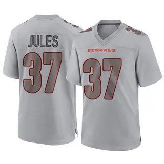 Cincinnati Bengals Youth PJ Jules Game Atmosphere Fashion Jersey - Gray