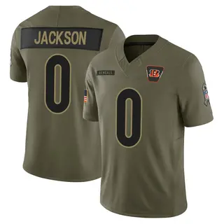 Cincinnati Bengals Youth Raymond Jackson Limited 2025 Salute to Service Jersey - Olive