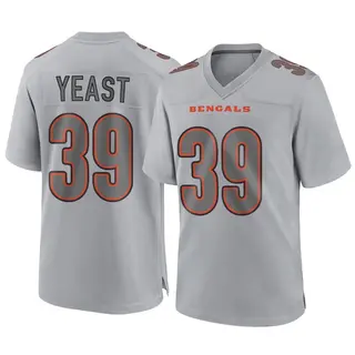Cincinnati Bengals Youth Russ Yeast Game Atmosphere Fashion Jersey - Gray