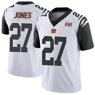 Cincinnati Bengals Youth Shermari Jones Limited Color Rush Vapor Untouchable Super Bowl LVI Bound Jersey - White
