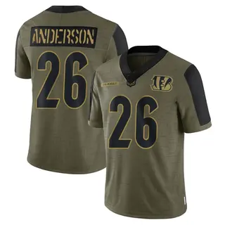 Cincinnati Bengals Youth Tycen Anderson Limited 2021 Salute To Service Jersey - Olive
