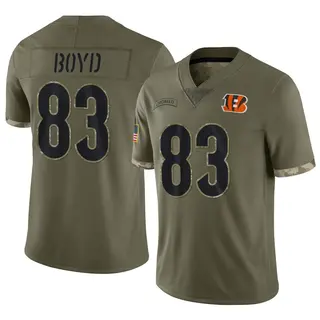 Cincinnati Bengals Youth Tyler Boyd Limited 2022 Salute To Service Jersey - Olive