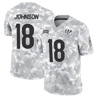Cincinnati Bengals Youth Xavier Johnson Limited 2024 Salute to Service Jersey - Arctic Camo