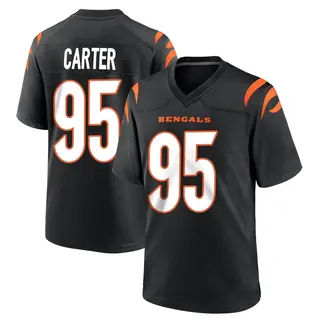 Cincinnati Bengals Youth Zachary Carter Game Team Color Jersey - Black